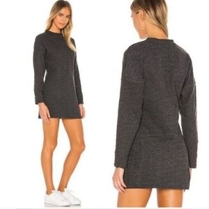 Free People Beach Magnolia Dolman Gray Mini Dress Coverup Size Medium